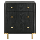 Arini 3-drawer Nightstand Black