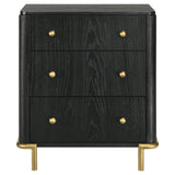 Arini 3-drawer Nightstand Black