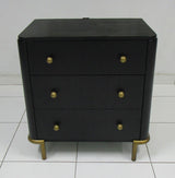 Arini 3-drawer Nightstand Black