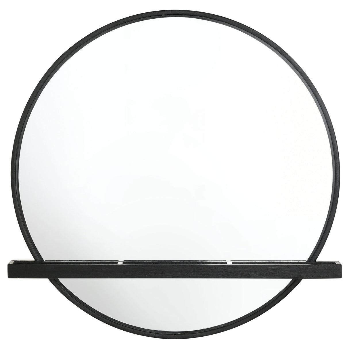 Arini Black 2-Piece Makeup Vanity Table And Mirror Set