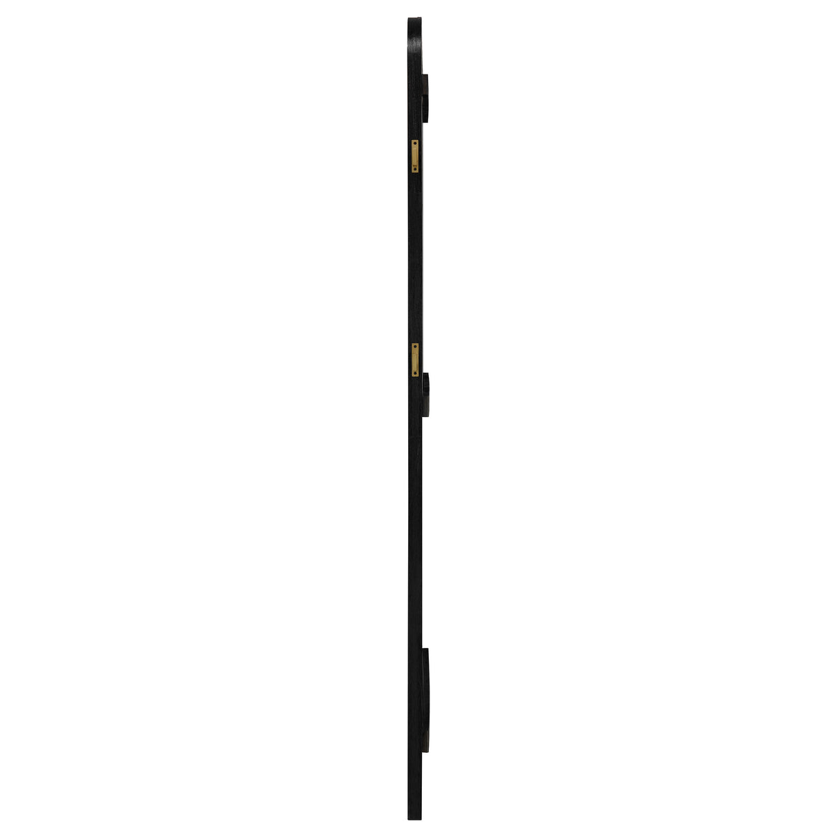 Arini Black Cane Weave Full Length Standing Floor Mirror