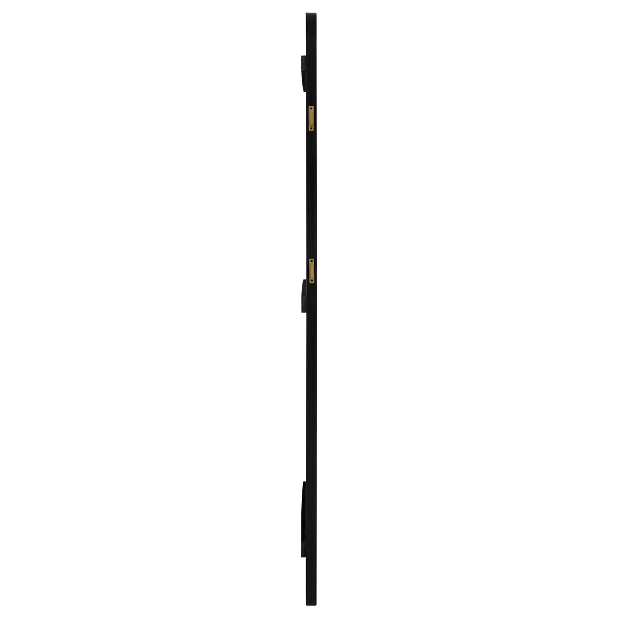 Arini Black Cane Weave Full Length Standing Floor Mirror