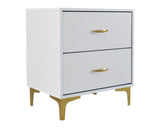 Kendall 2-Drawer Nightstand White