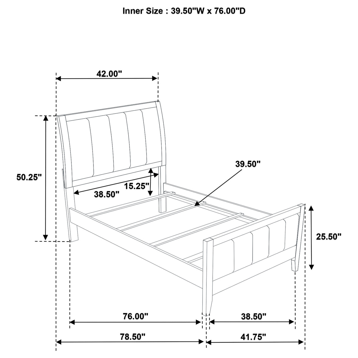 Wilkes Dark Cocoa 4-Piece Twin Bedroom Set