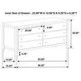 Wilkes Dark Cocoa 4-Piece Twin Bedroom Set