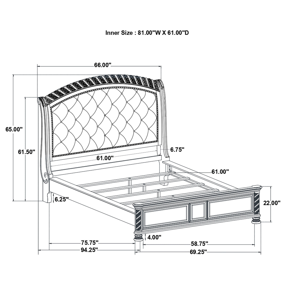 Emmett Walnut 5-Piece Queen Bedroom Set