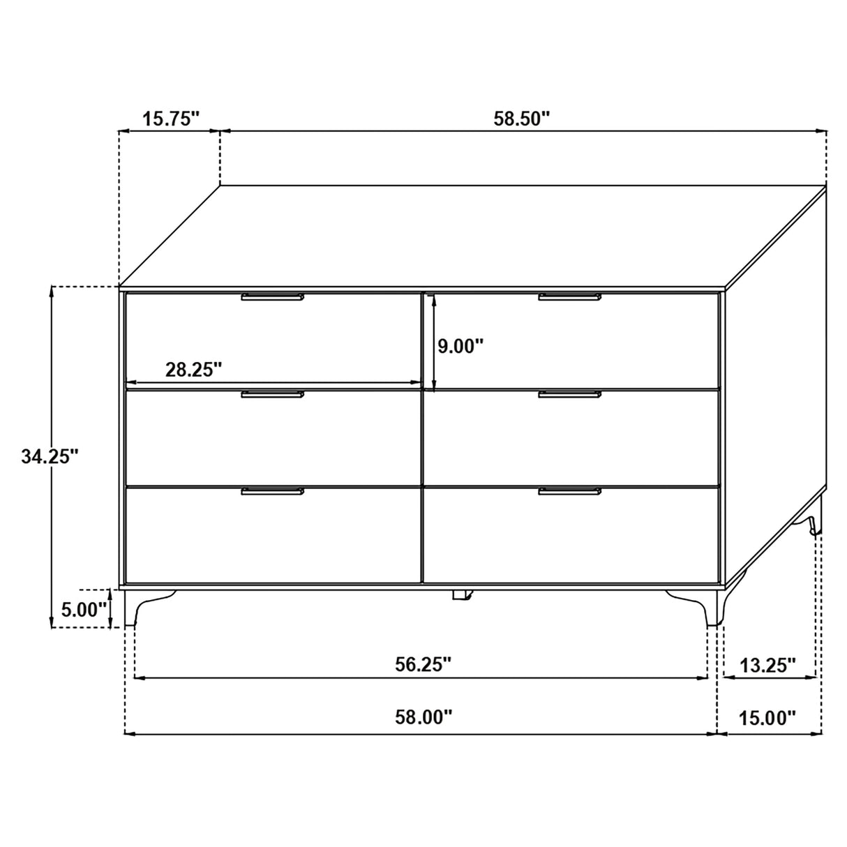 Kendall Black 4-Piece California King Bedroom Set