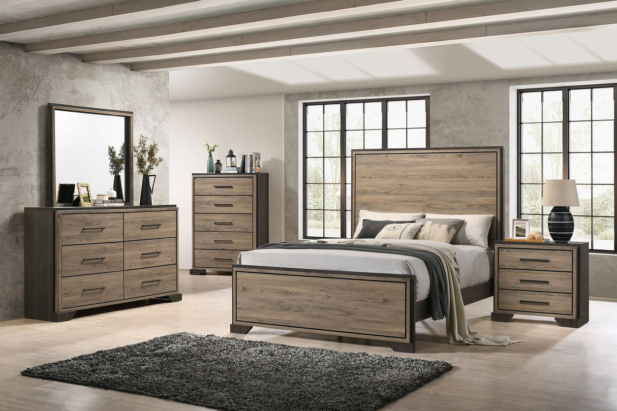 Baker Light Taupe 5-Piece Eastern King Bedroom Set