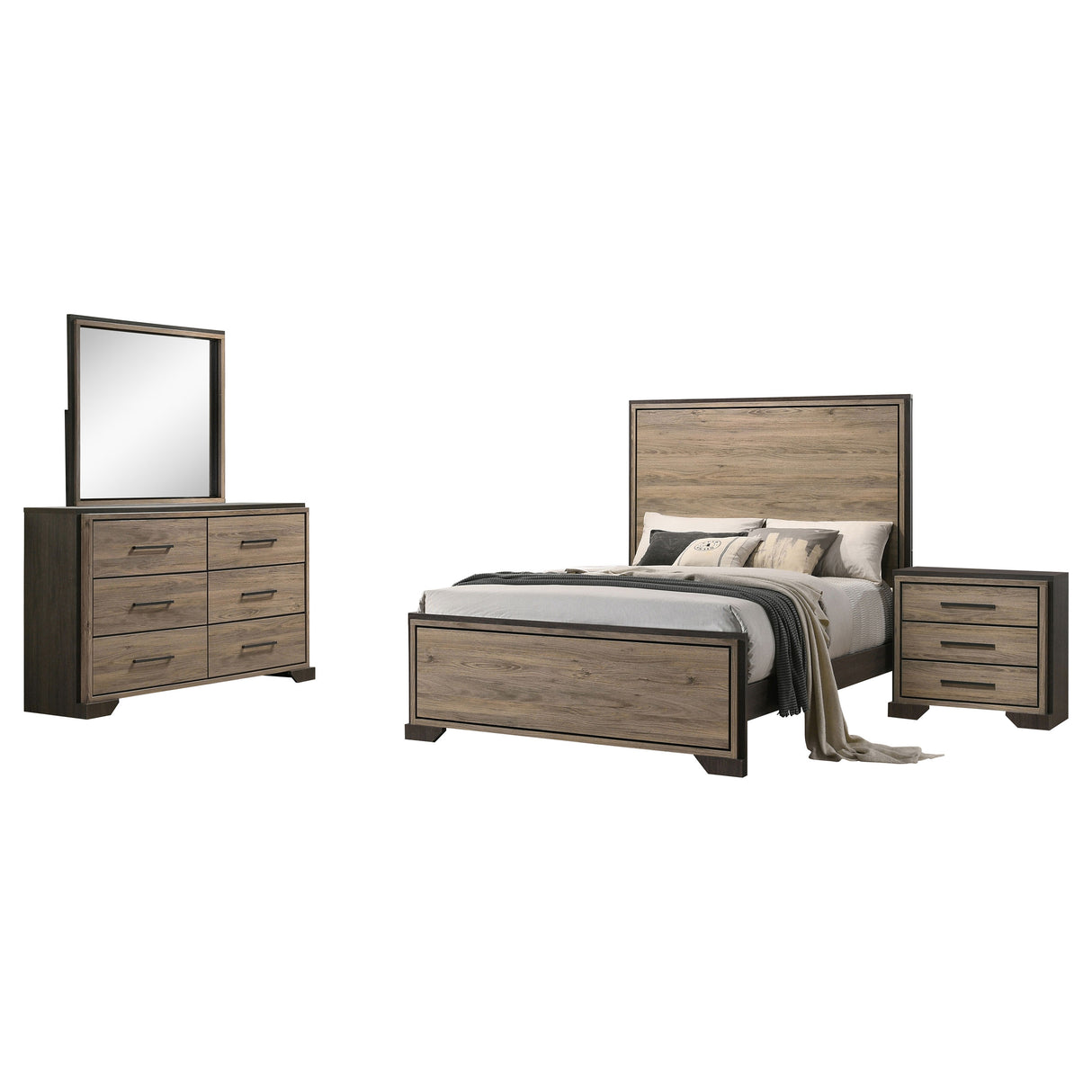 Baker Light Taupe 4-Piece Queen Bedroom Set