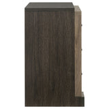 Baker 3-Drawer Nightstand Brown And Light Taupe