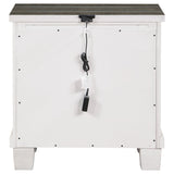 Lilith 2-drawer Nightstand Distressed White