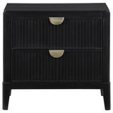 Brookmead 2-drawer Nightstand Black