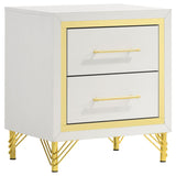 Lucia 2-drawer Nightstand White