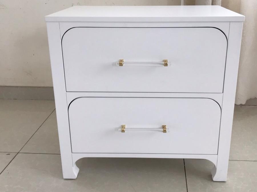 Anastasia 2-drawer Nightstand Pearl White