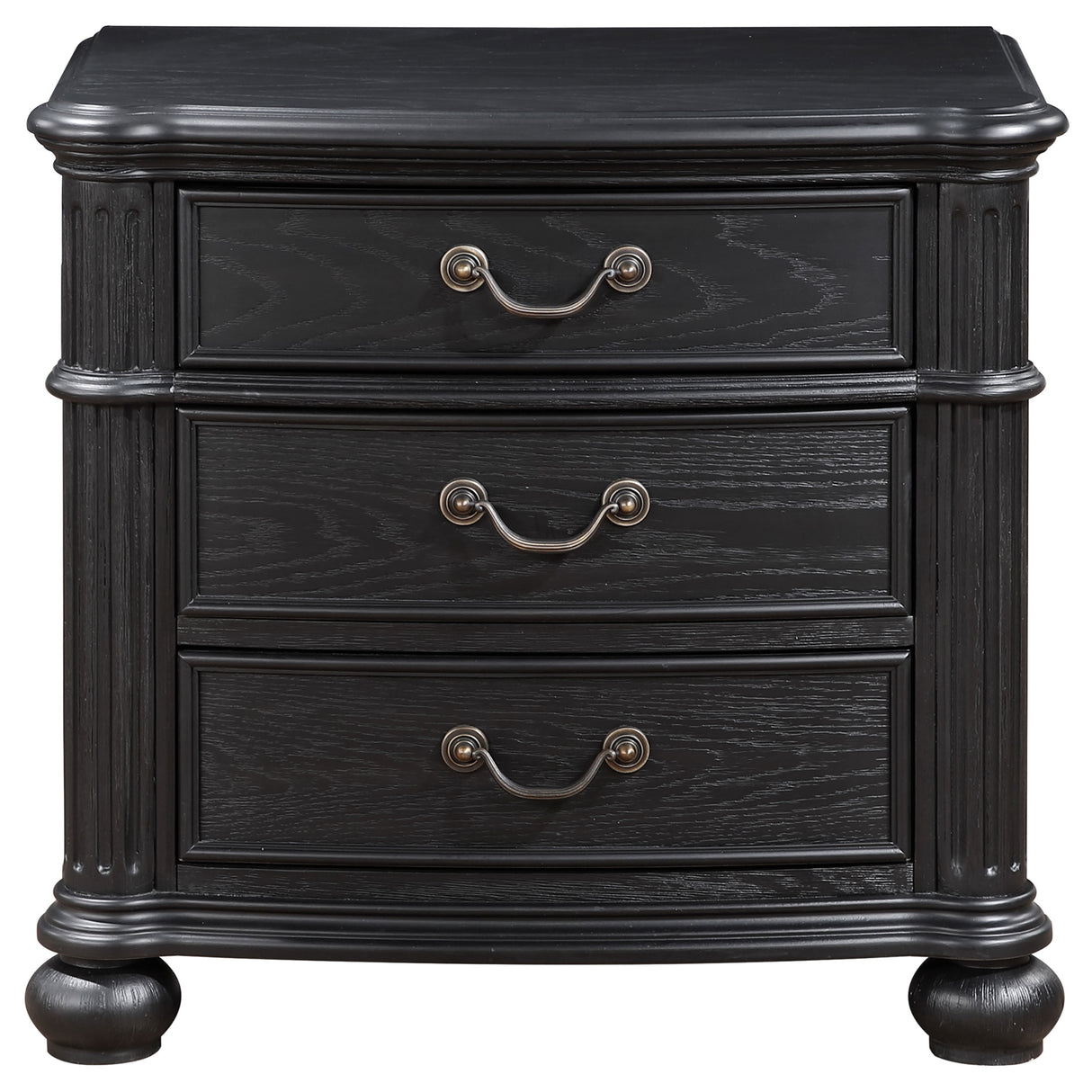 Celina 3-drawer Nightstand Black