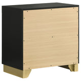 Caraway 2-drawer Nightstand Black