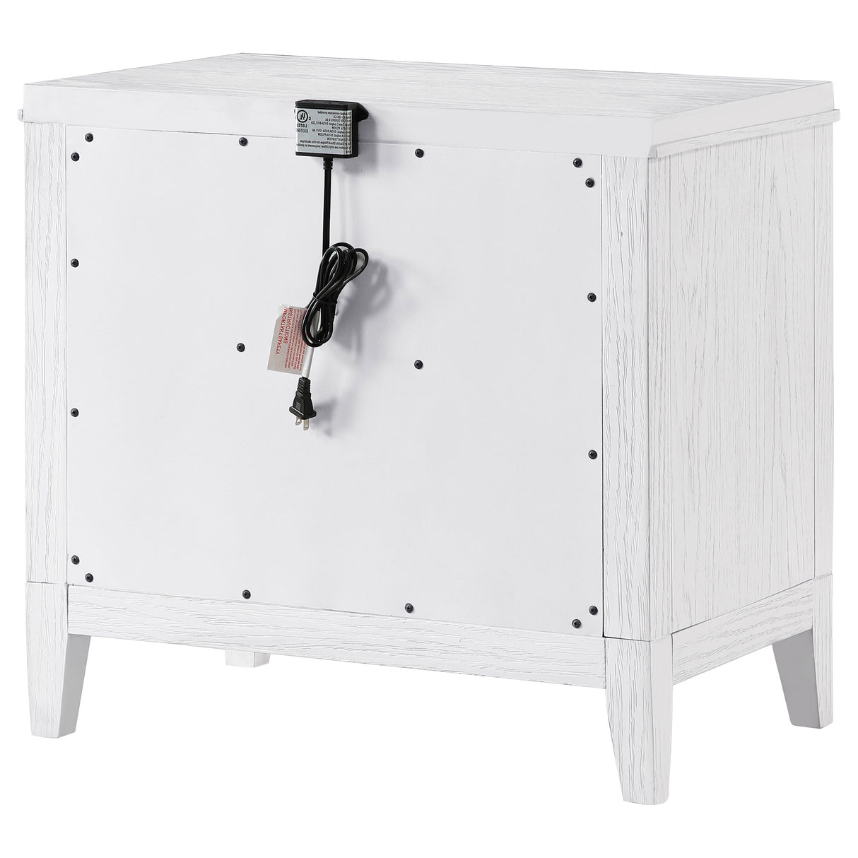 Marielle 2-drawer Nightstand Bedside Table Distressed White