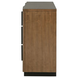 Terrace Ash Brown 6-Drawer Dresser Cabinet