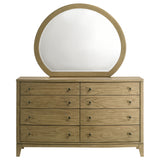 Granada Natural Pine 8-Drawer Dresser And Mirror