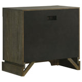 Gran Park 2-drawer Nightstand Bedside Table Dark Cocoa