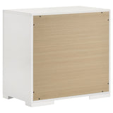 Ives 2-drawer Nightstand Bedside Table White High Gloss