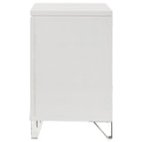 Marmore 2-drawer Nightstand Bedside Table White