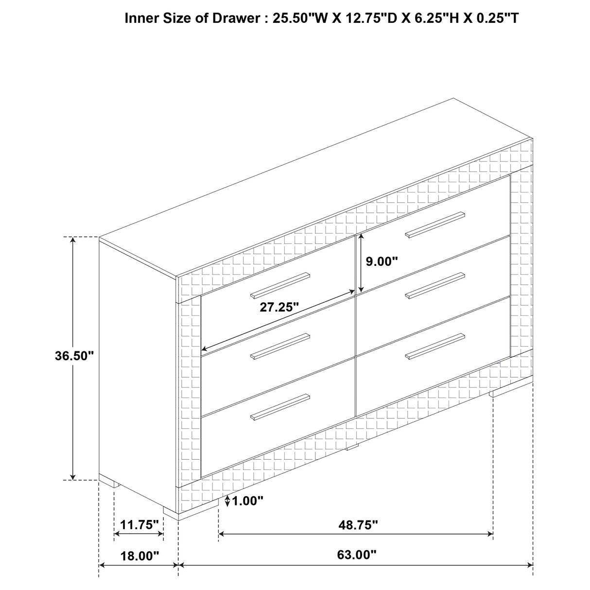 Ives Grey High Gloss 4-Piece Queen Bedroom Set