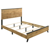 Kaywood Weathered Brown / Natural Pine 4-Piece Queen Bedroom Set