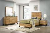 Kaywood Weathered Brown / Natural Pine 4-Piece Twin Bedroom Set