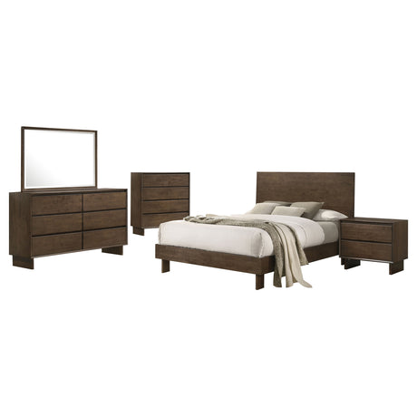 Glenwood Warm Brown 5-Piece Queen Bedroom Set