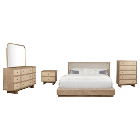 Kailani Beige Oak 5-Piece Queen Bedroom Set