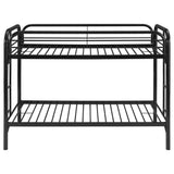 Morgan Twin Over Twin Bunk Bed Black