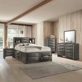 Ireland Gray Oak Finish Full Bed