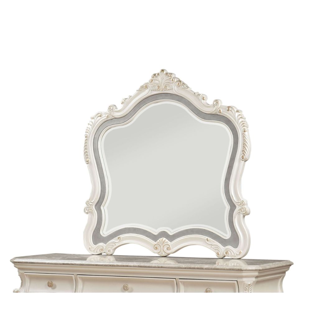 Chantelle Pearl White Finish Mirror