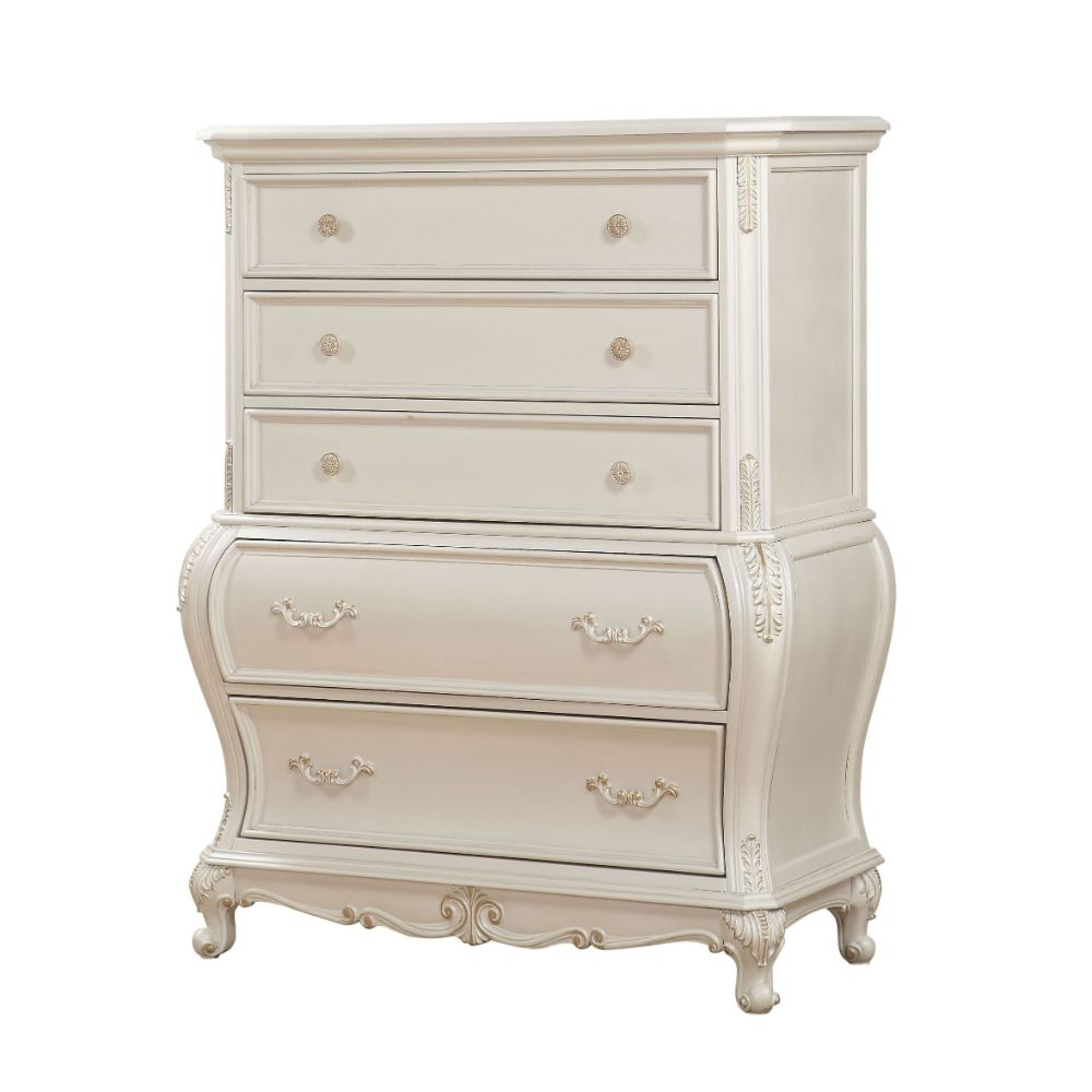 Chantelle Pearl White Finish Chest