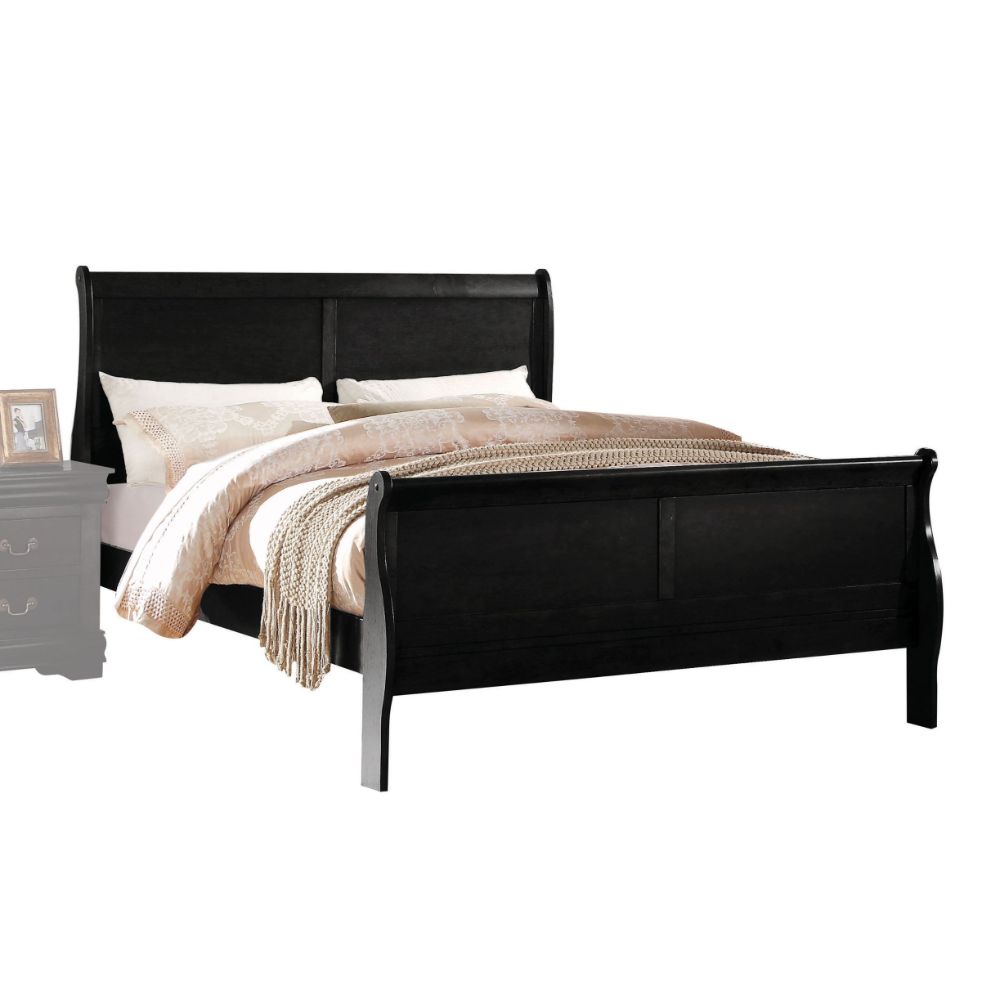 Louis Black Finish Philippe Full Bed