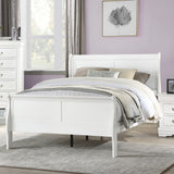 Louis White Finish Philippe Full Bed