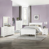 Louis White Finish Philippe Full Bed