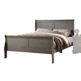 Louis Antique Gray Finish Philippe Full Bed