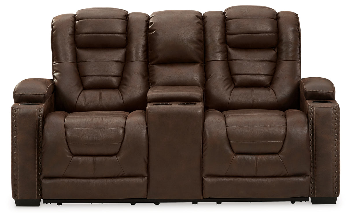 Owner's Box Power Reclining Loveseat and Power Recliner