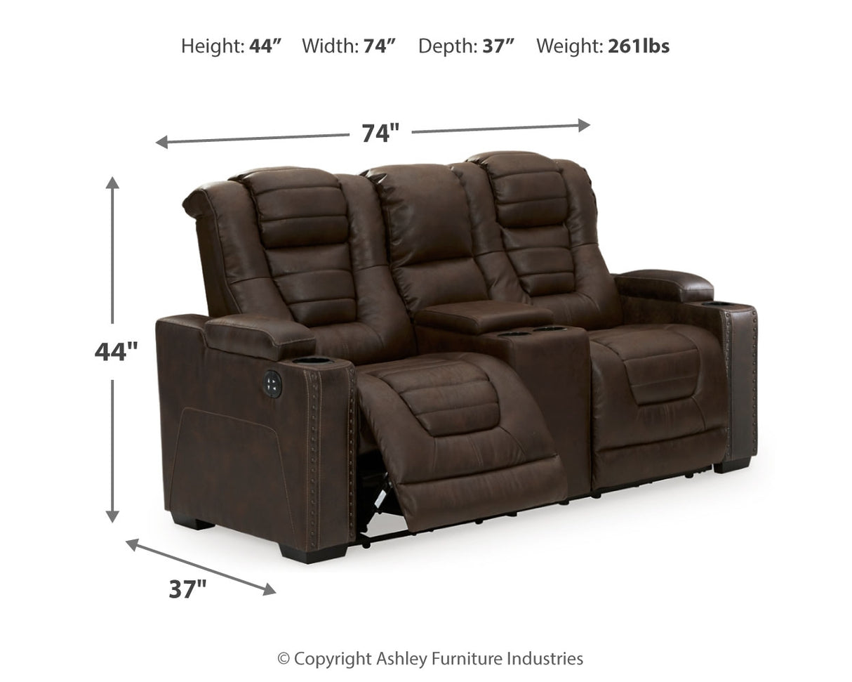 Owner's Box Power Reclining Loveseat and Power Recliner