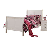 Louis White Finish Philippe Iii Full Bed