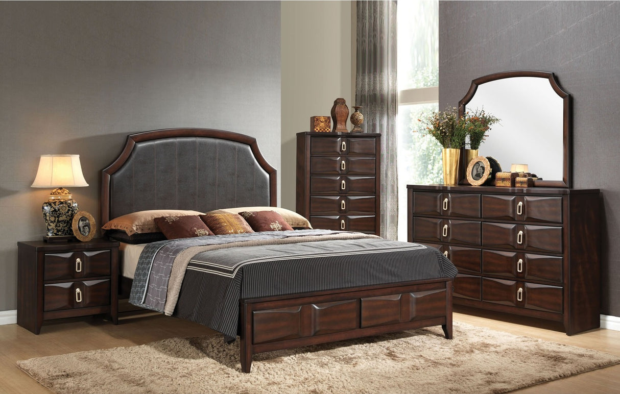 Acme Lancaster Platform Bedroom Set in Espresso