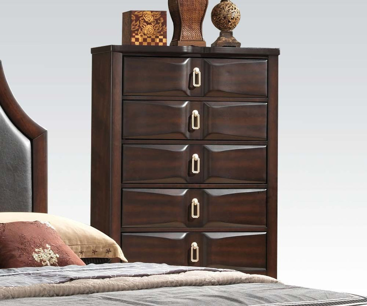 Acme Lancaster Platform Bedroom Set in Espresso