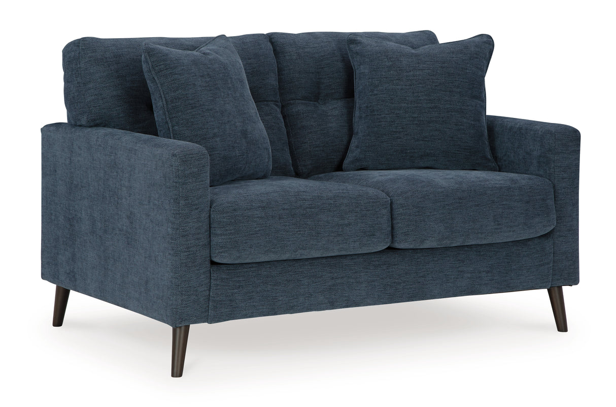 Bixler Navy Loveseat