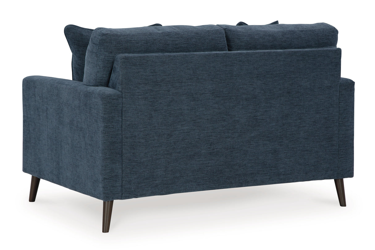 Bixler Navy Loveseat