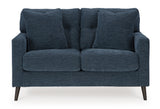 Bixler Navy Loveseat