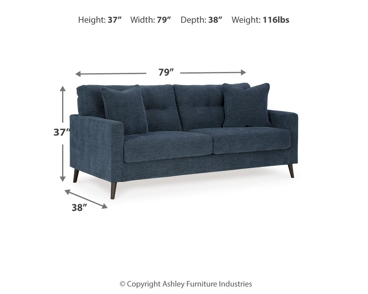 Bixler Navy Sofa