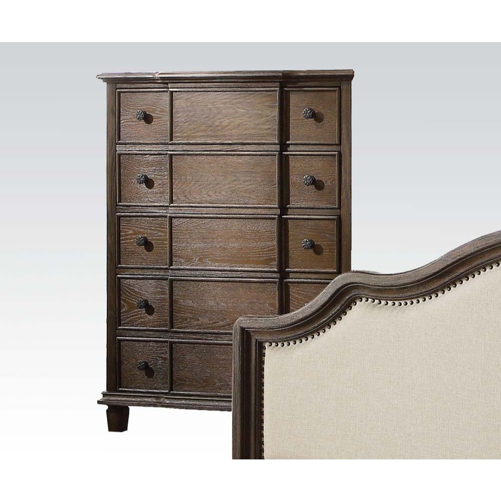 Baudouin Weathered Oak Finish Chest