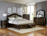 Marston Dark Cherry Platform Storage Bedroom Set